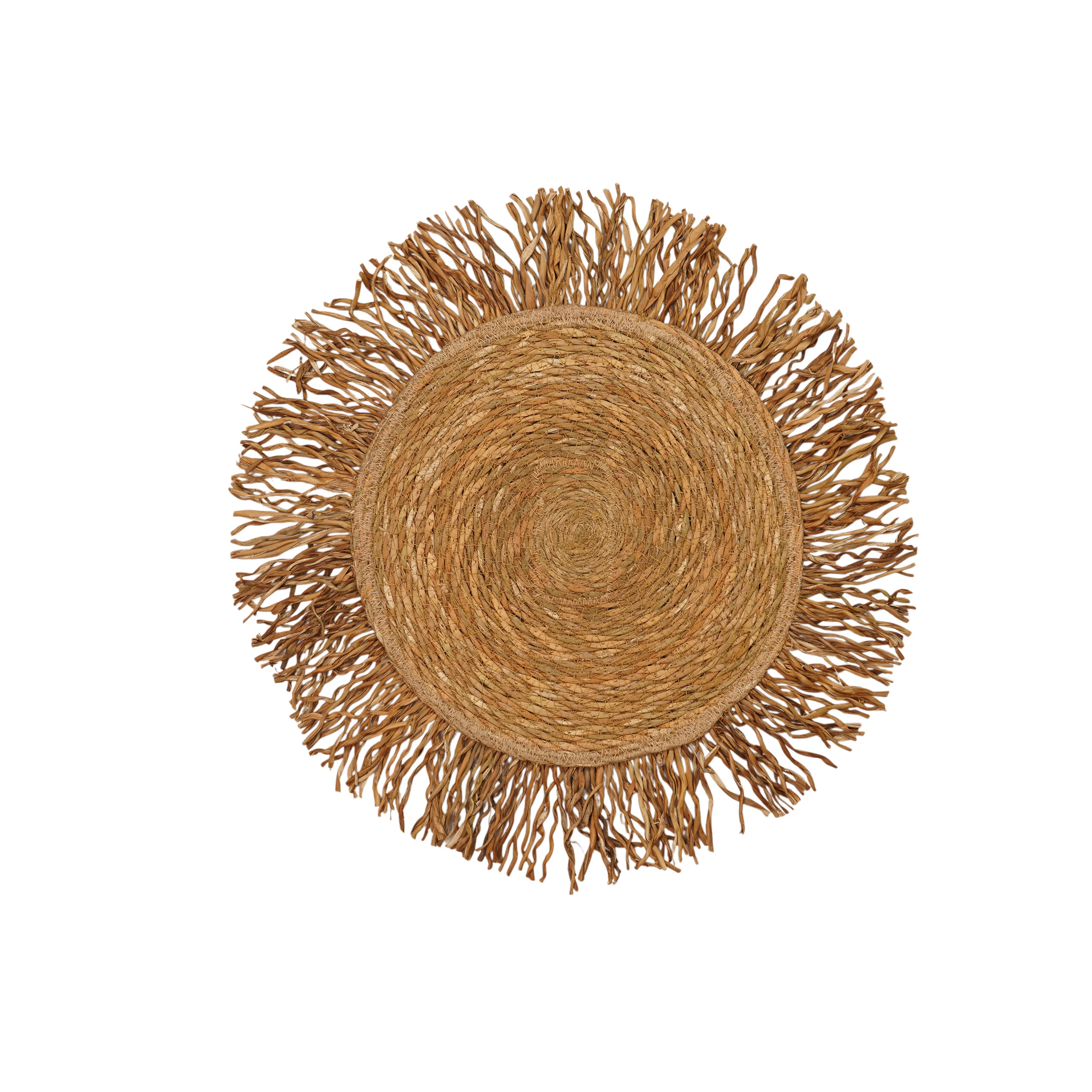 Handcrafted Jute Basket Wall Décor Set (8 Pcs) - Thumbnail 5
