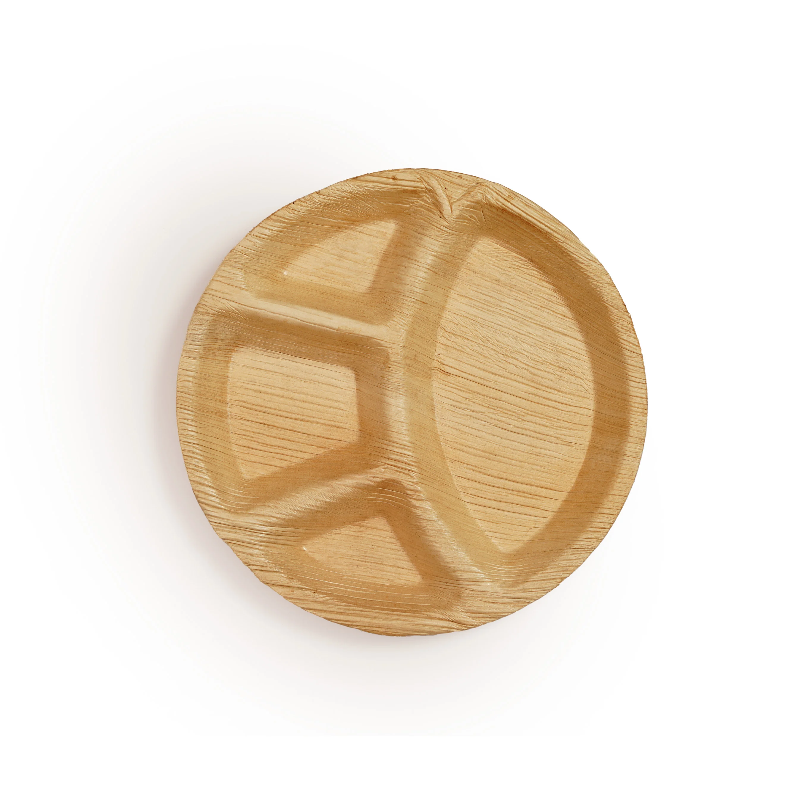 Eco-Friendly Areca Leaf Compartment Plate – Biodegradable Sectioned Meal Tray