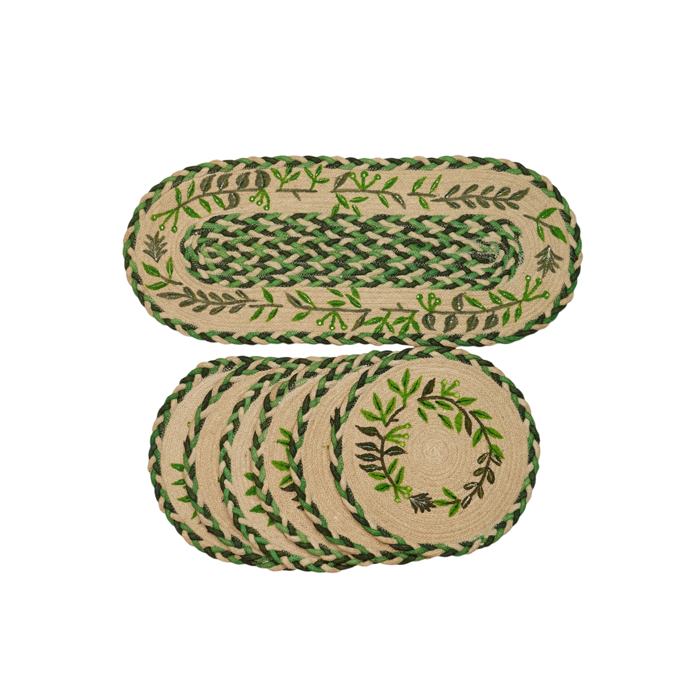 Jute Dinning mat Set