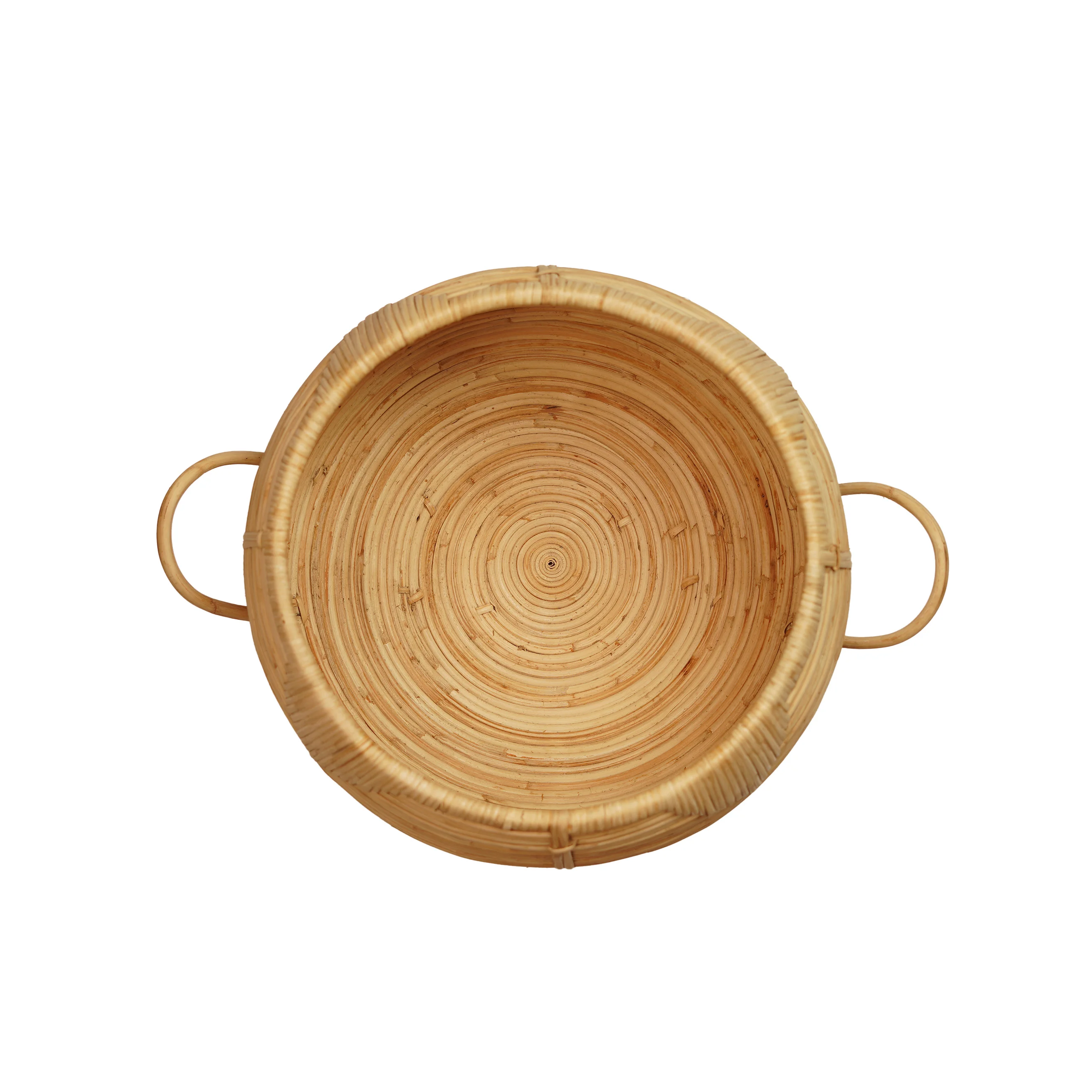 Cane (Rattan) Fruit Basket with Lid -Big - Thumbnail 3