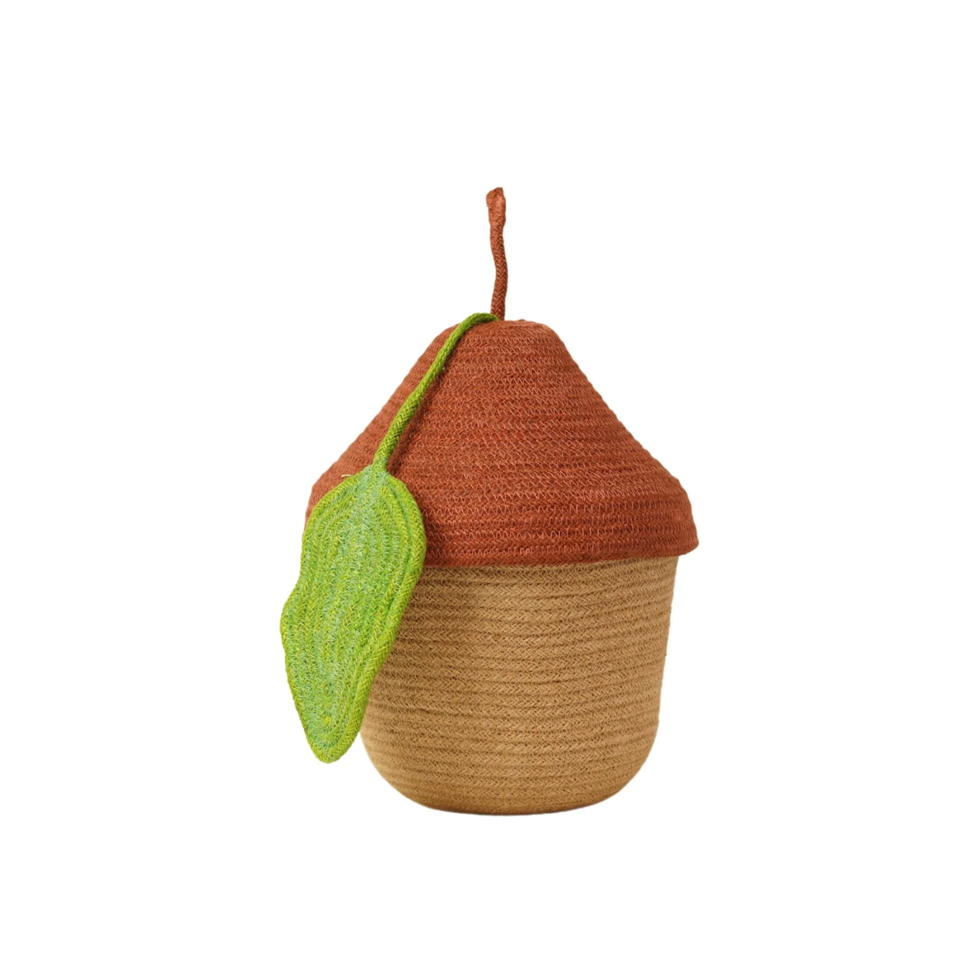 Jute House Shaped Decorative Box - Thumbnail 2