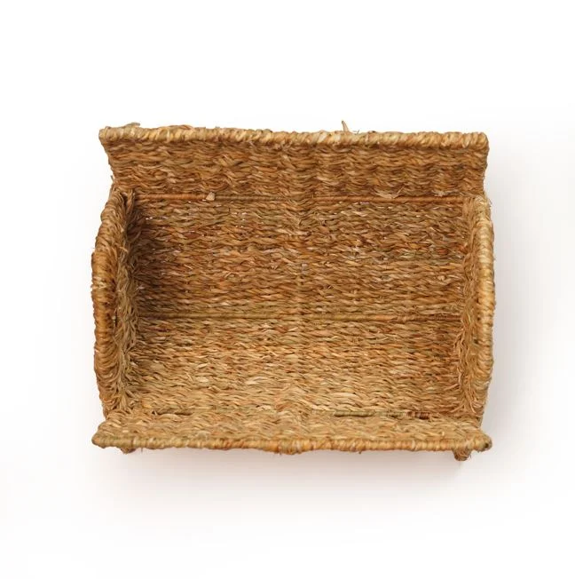 Handwoven Seagrass Magazine Rack - Thumbnail 3