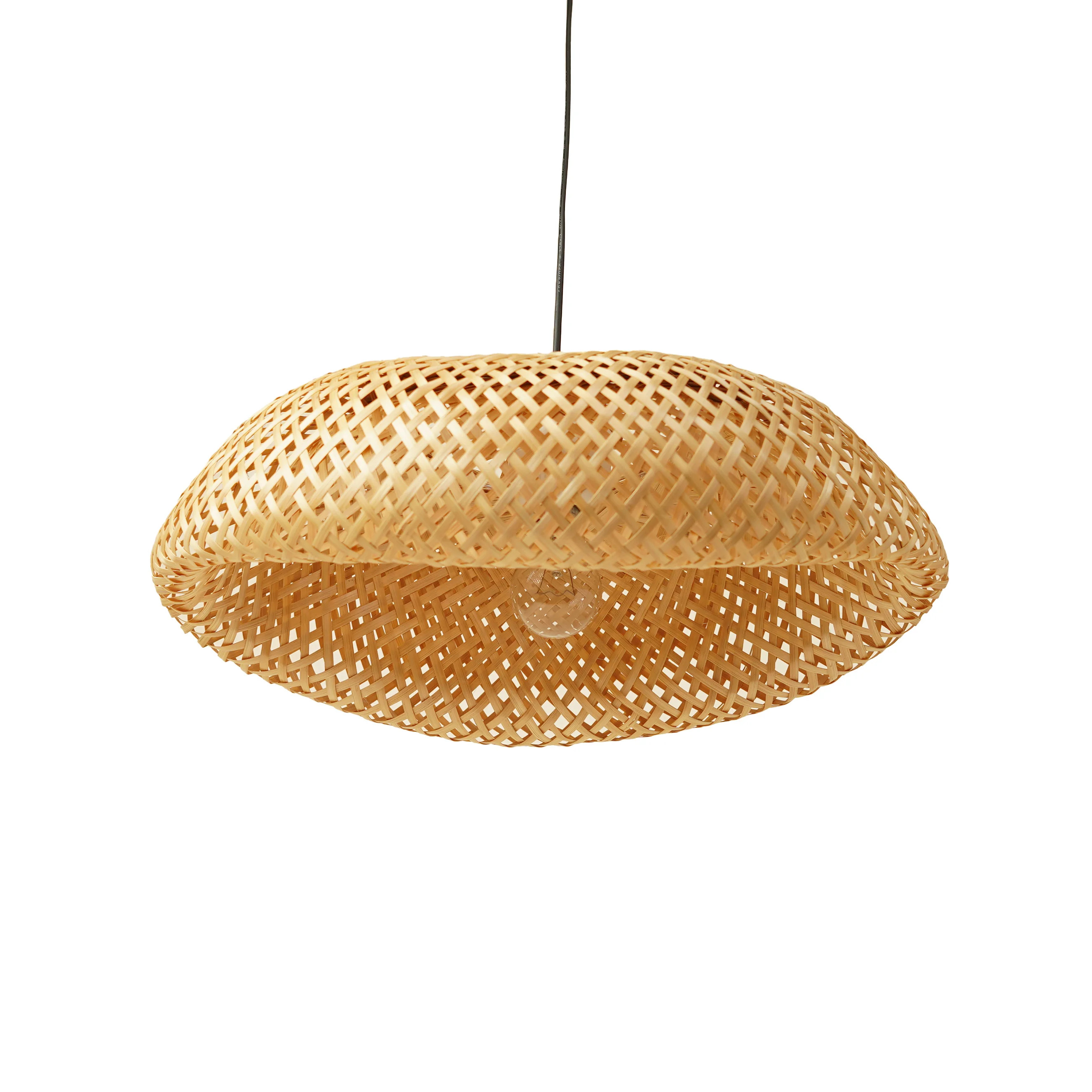 Handcrafted Woven Bamboo Pendant Lamp Shade