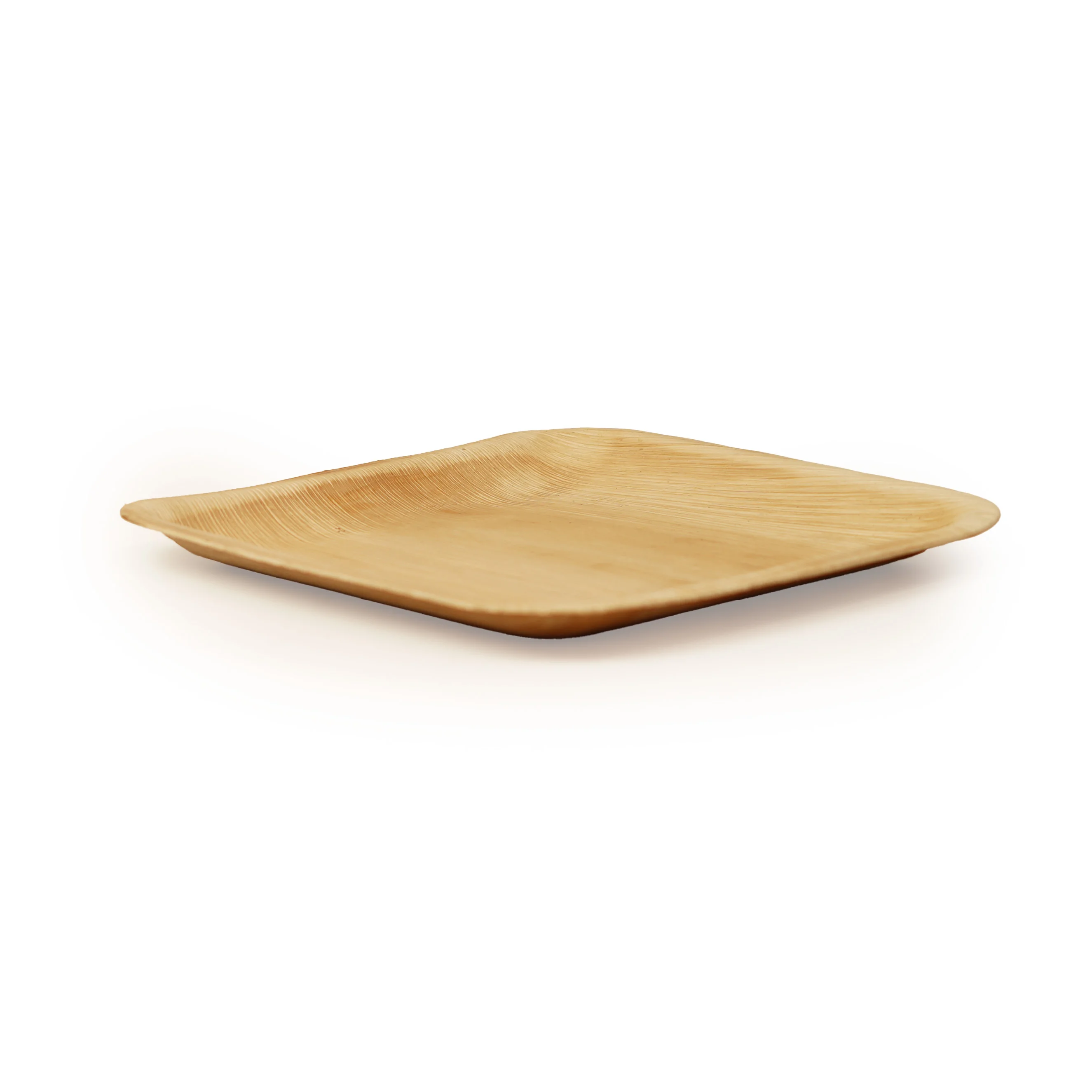 Eco-Friendly Areca Leaf Square Plate Set (4 Sizes) – Biodegradable & Sustainable Table - Thumbnail 2
