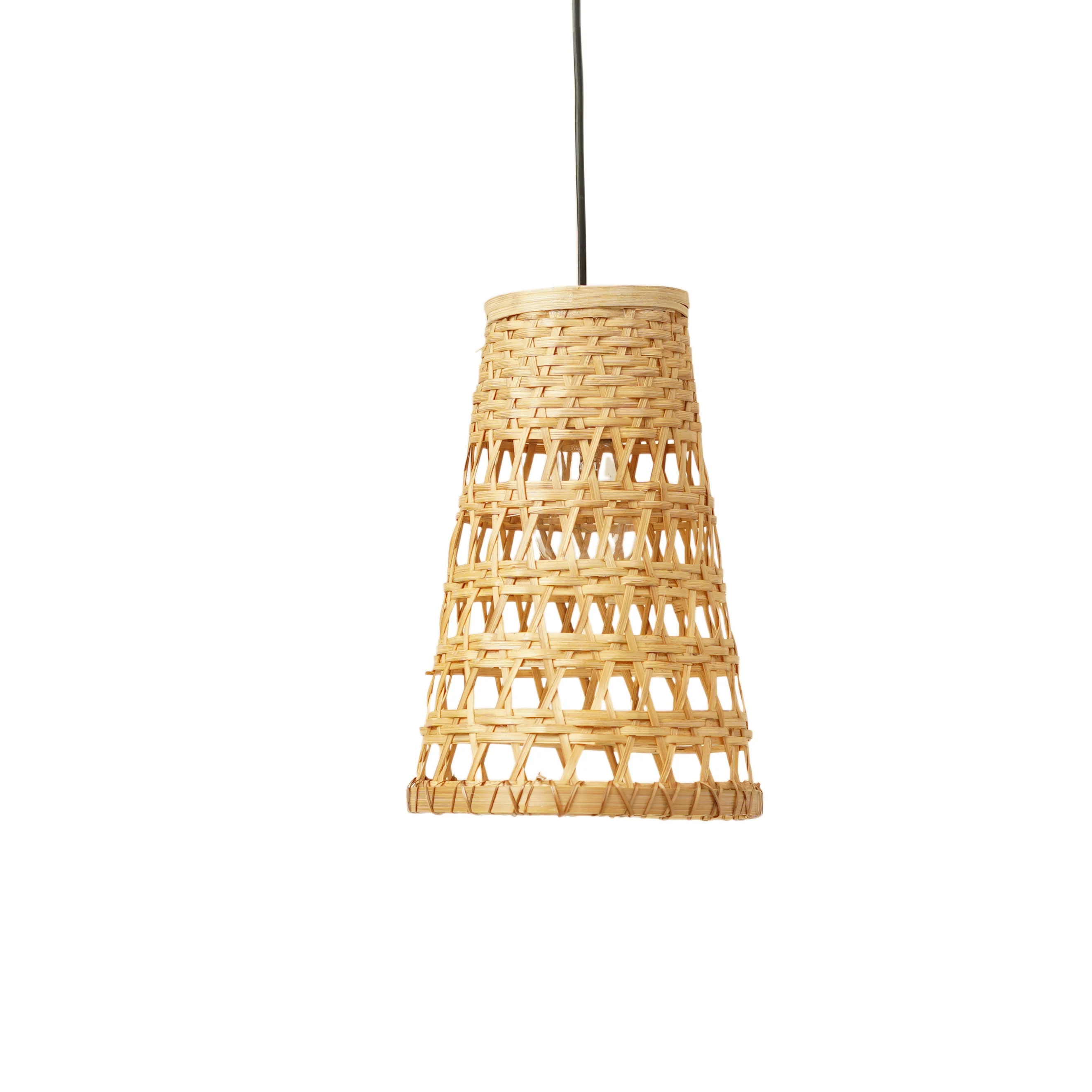 Handcrafted Bamboo Bedroom Pendant Lamp - Thumbnail 2