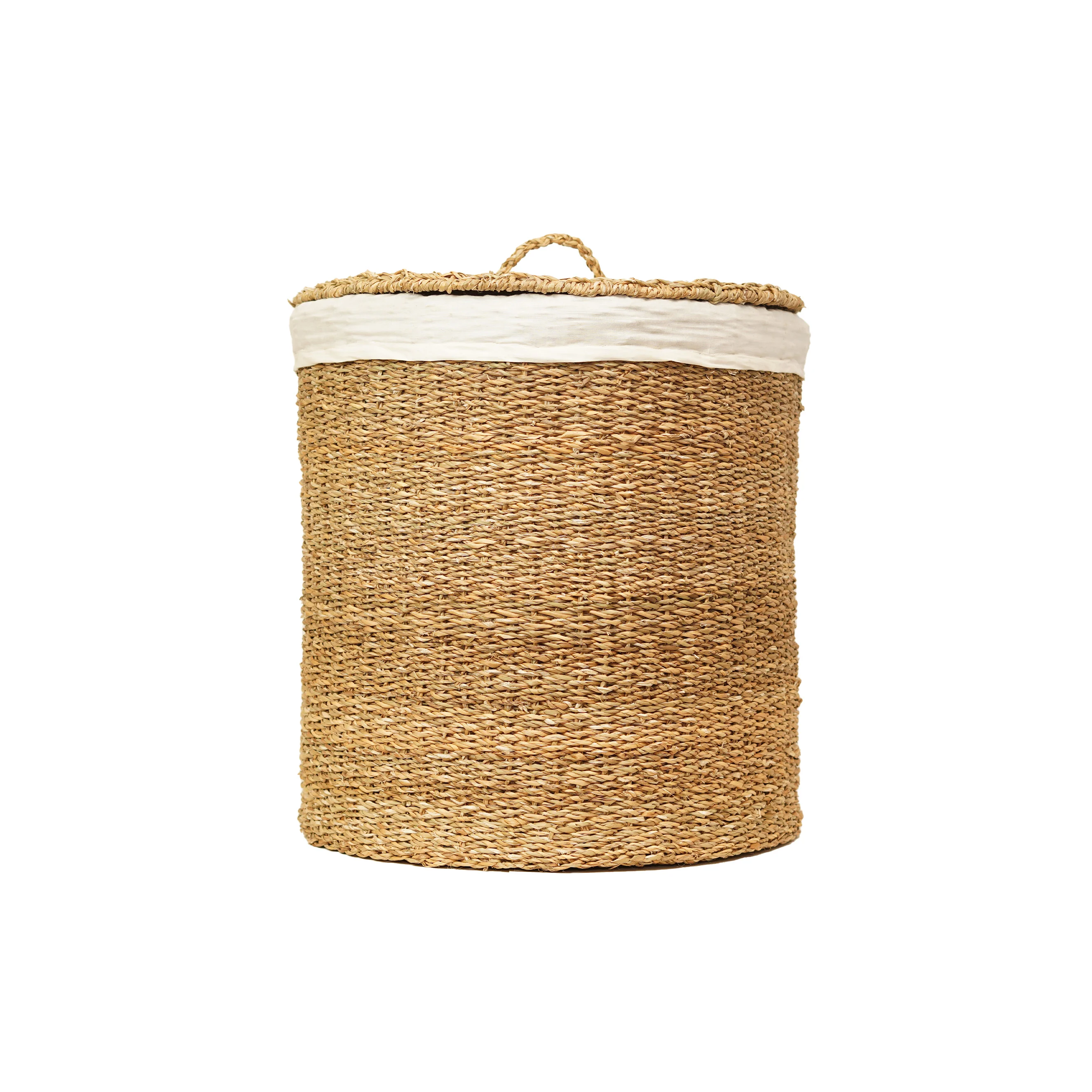 Seagrass Hamper Basket with lid