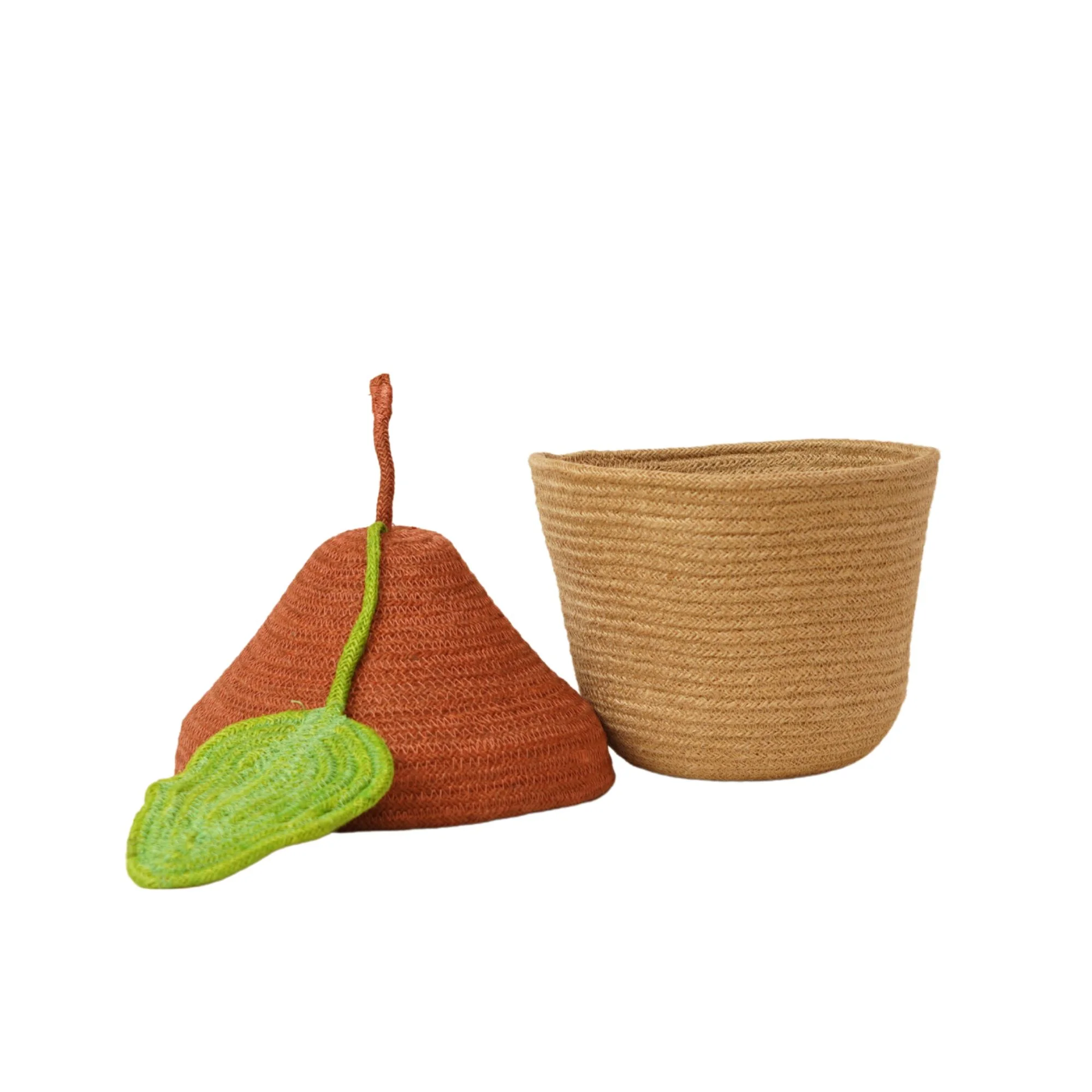 Jute House Shaped Decorative Box