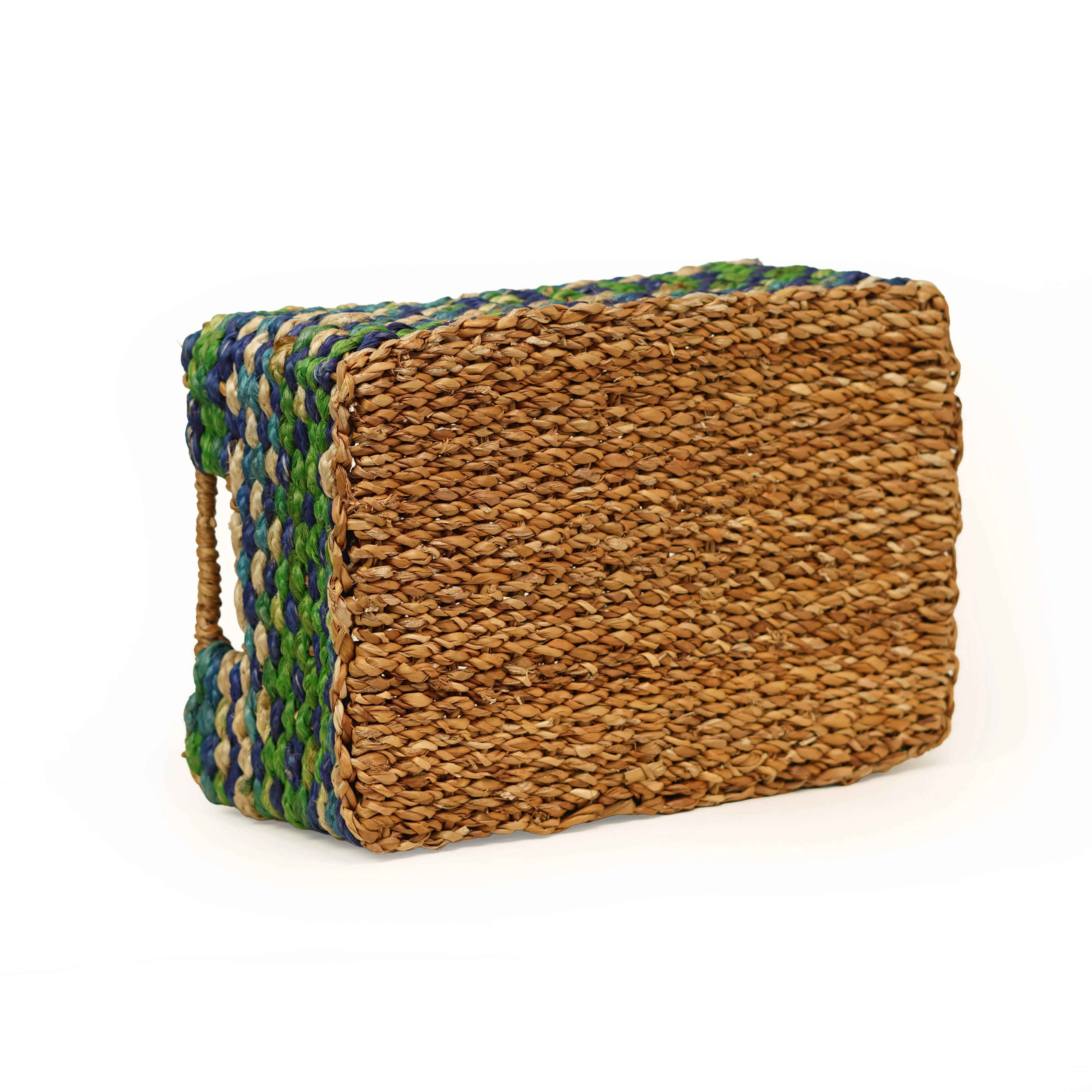 Seagrass & Jute Rectangle Basket