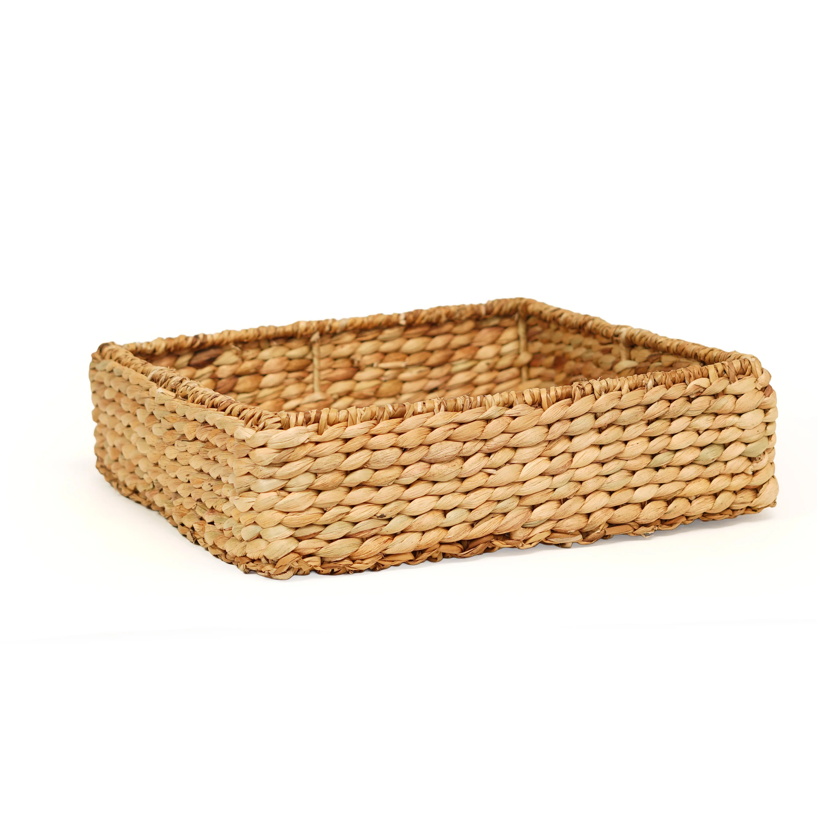 Rectangle Basket- Water Hyacinth with Seagrass