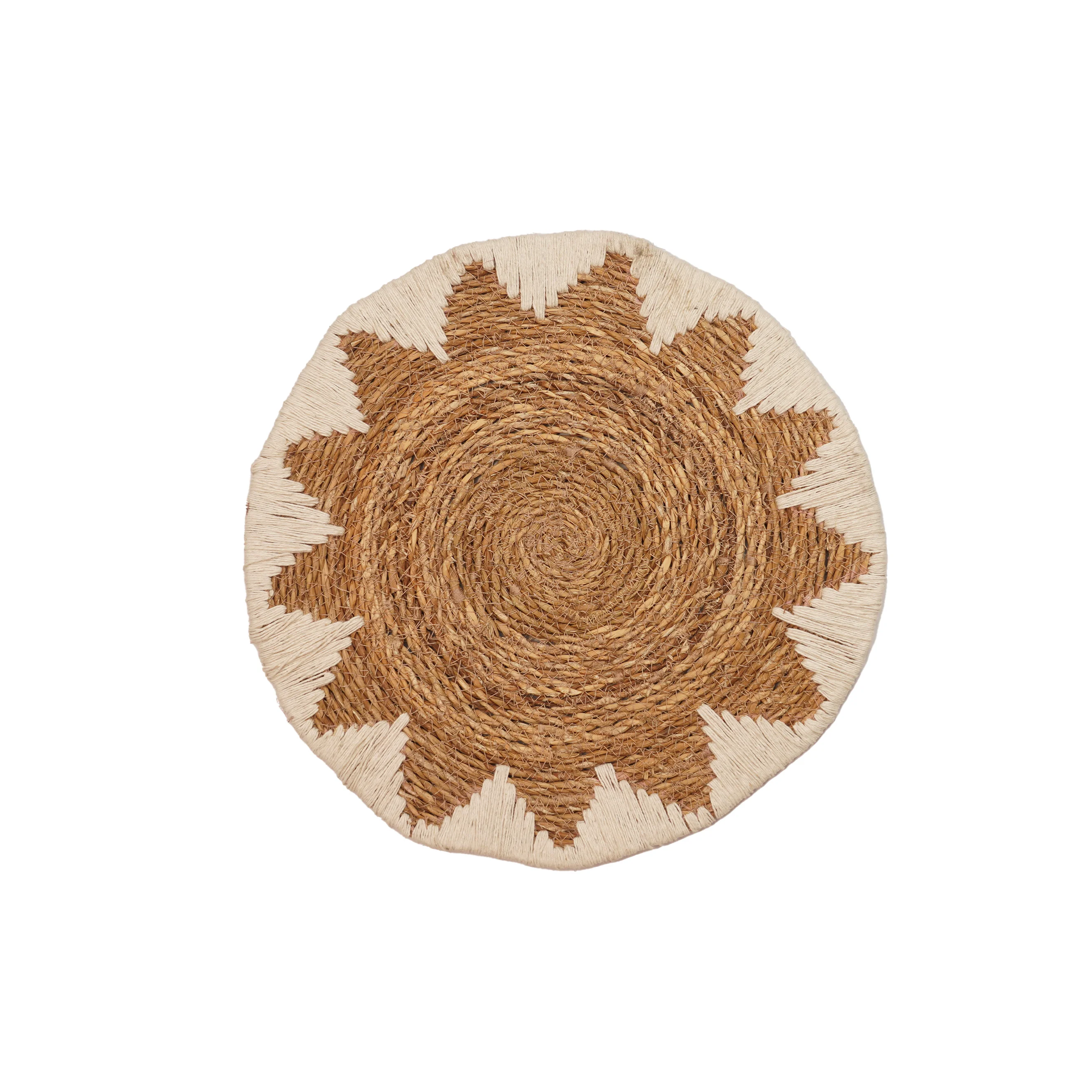 Handcrafted Jute Basket Wall Décor Set (8 Pcs) - Thumbnail 4