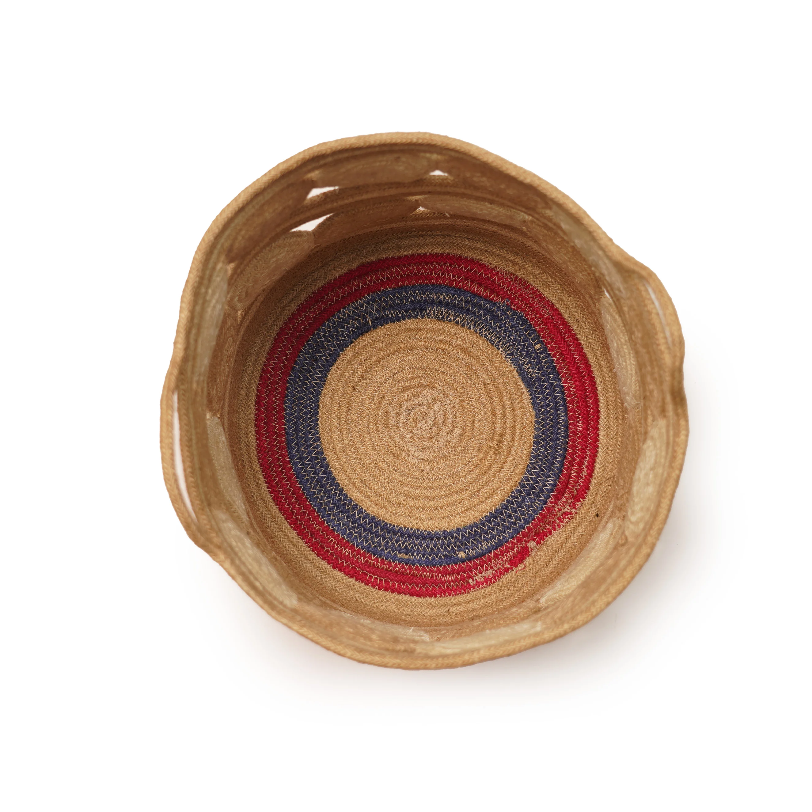 Handwoven Jute Planter Basket Set (3 pcs) with Unique Design Pattern - Thumbnail 2