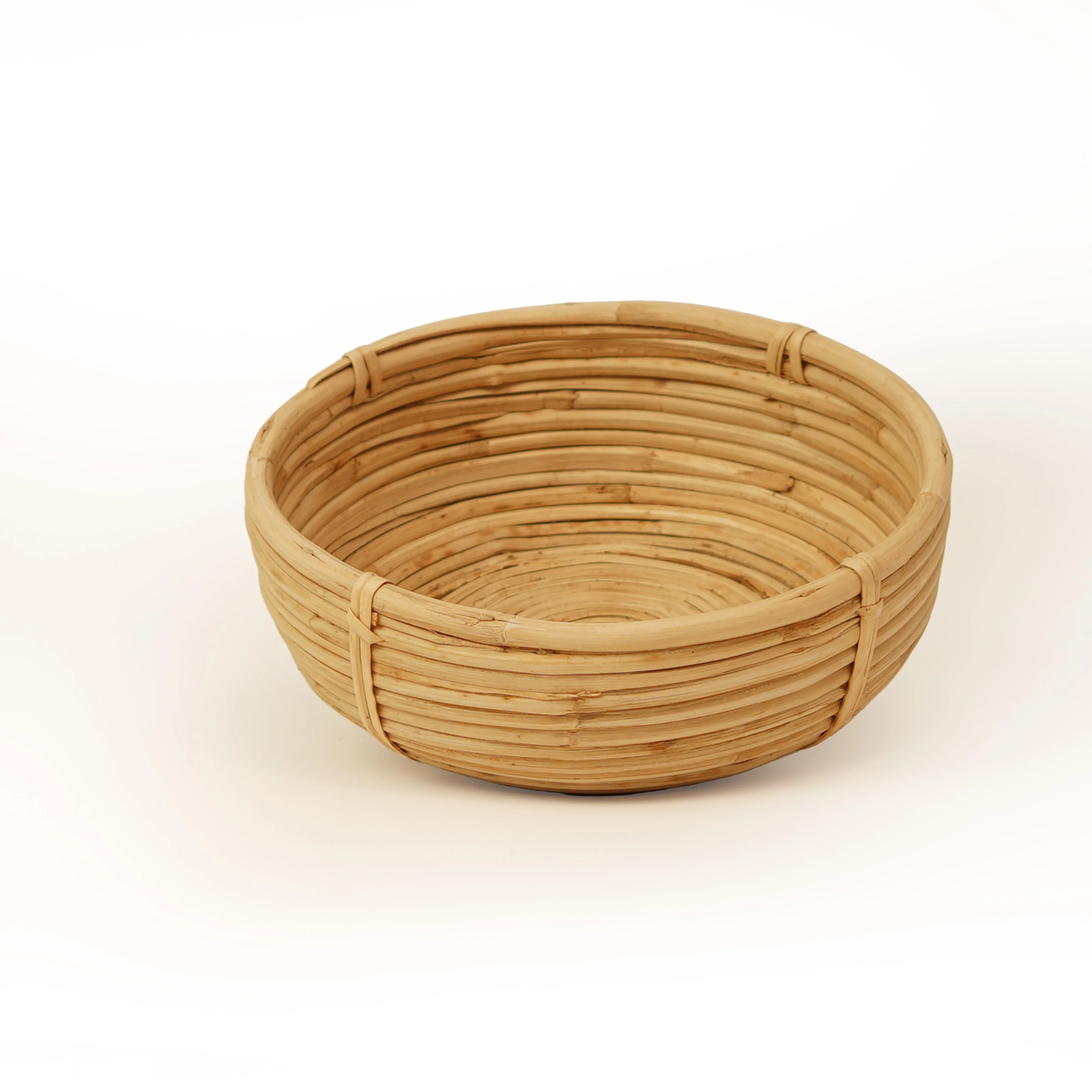 Premium Hand-Woven Round Rattan Basket Set (3pcs) - Thumbnail 2