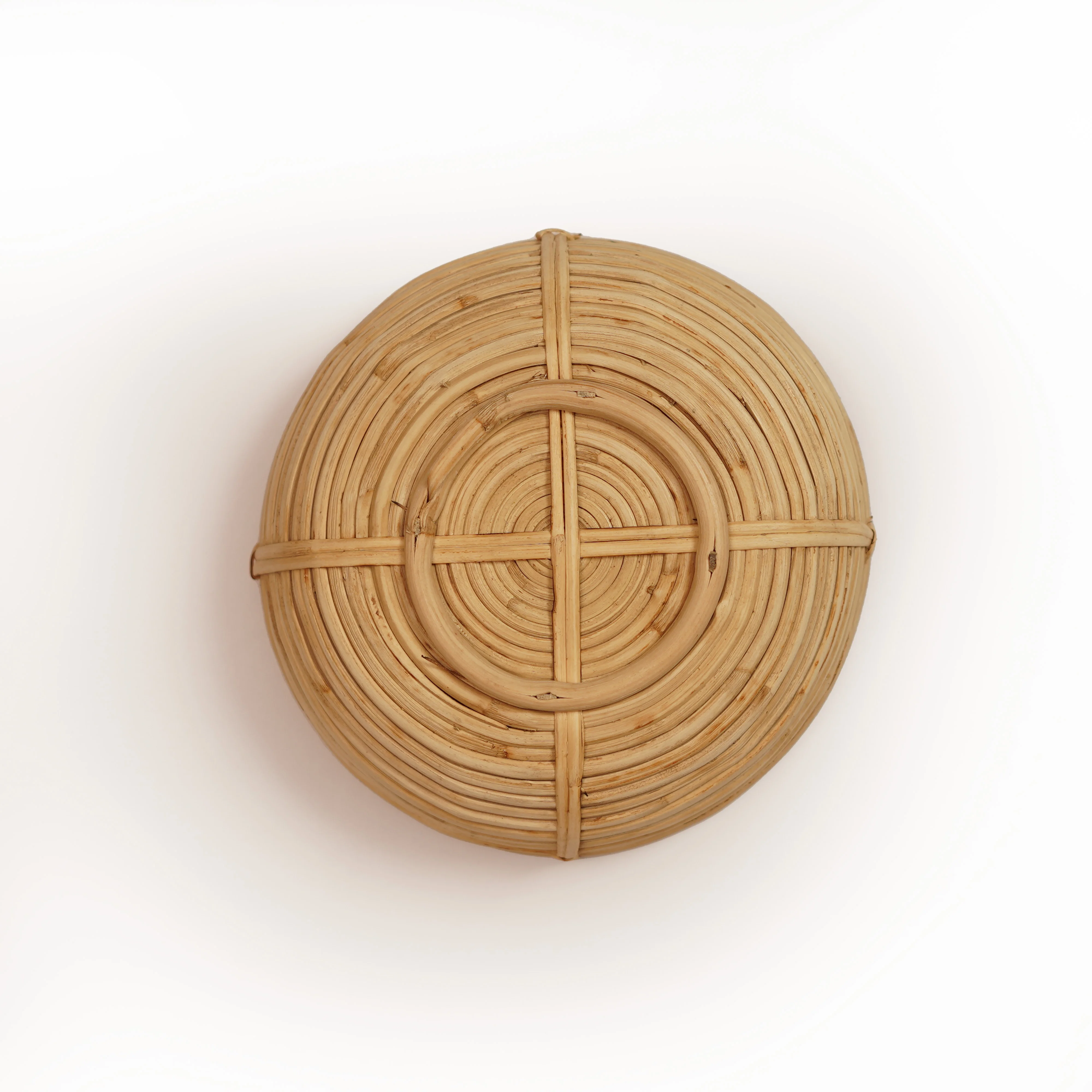 Premium Hand-Woven Round Rattan Basket Set (3pcs)