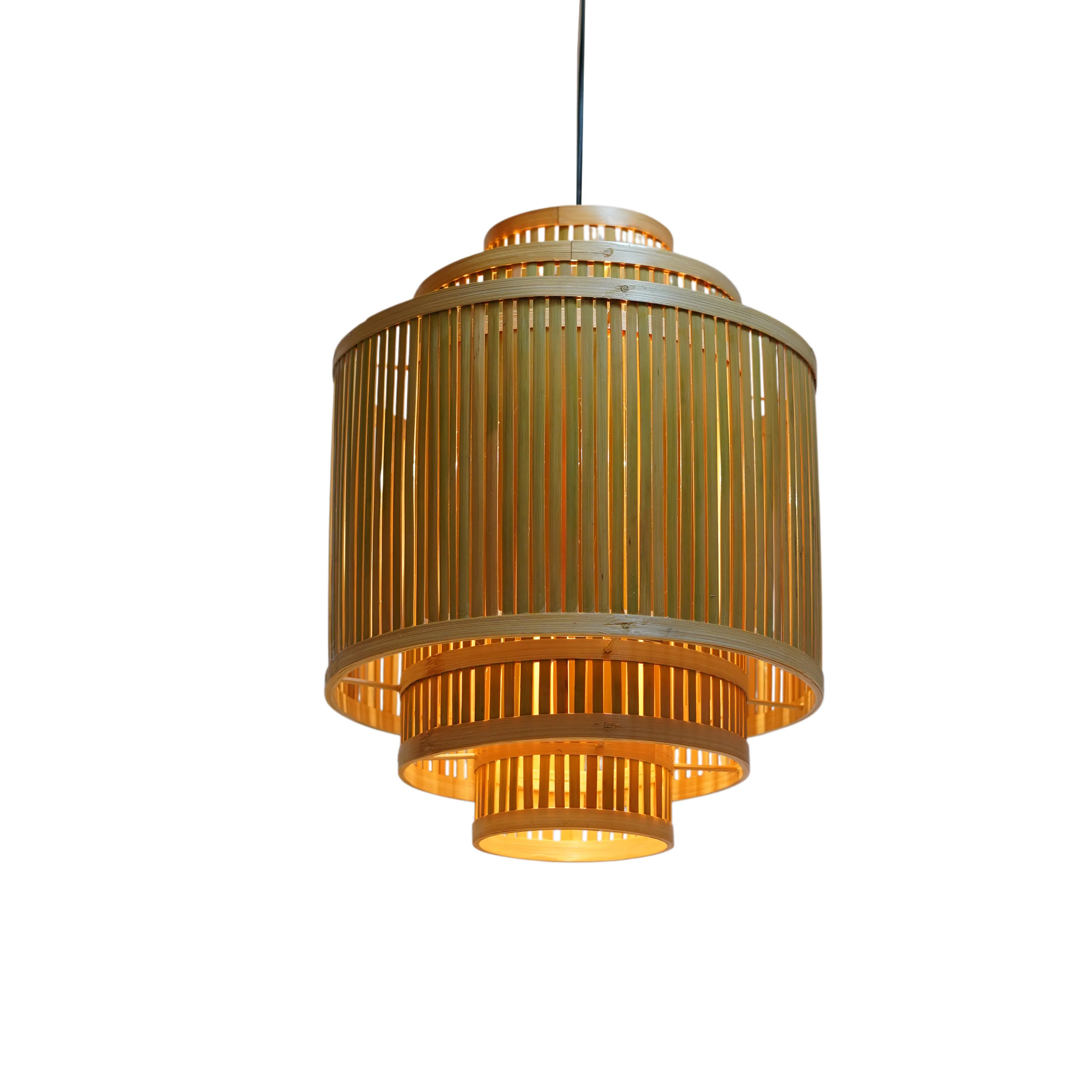 Modern Handcrafted Bamboo Hanging Lamp Shade