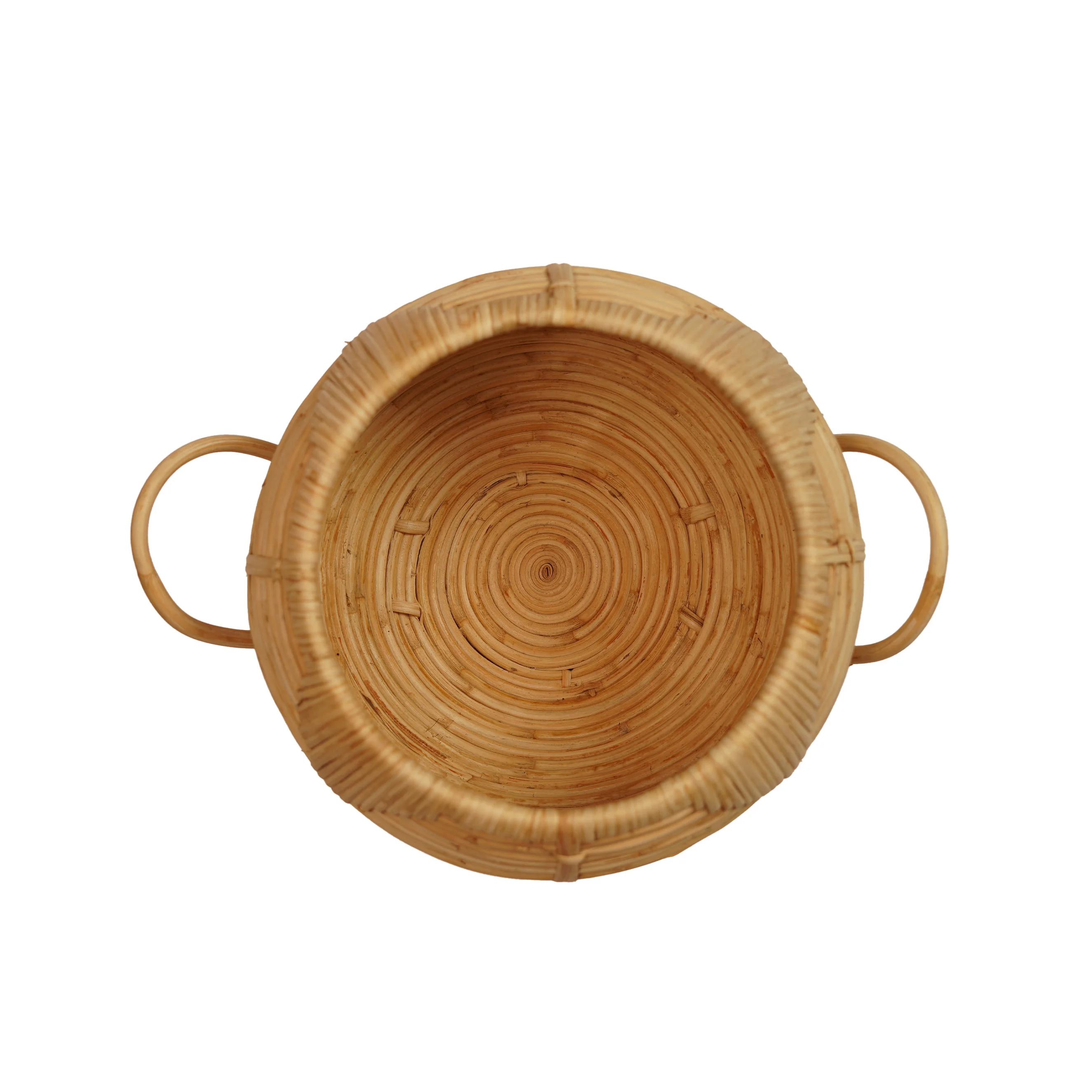 Cane (Rattan) Fruit Basket with Lid- Small - Thumbnail 3