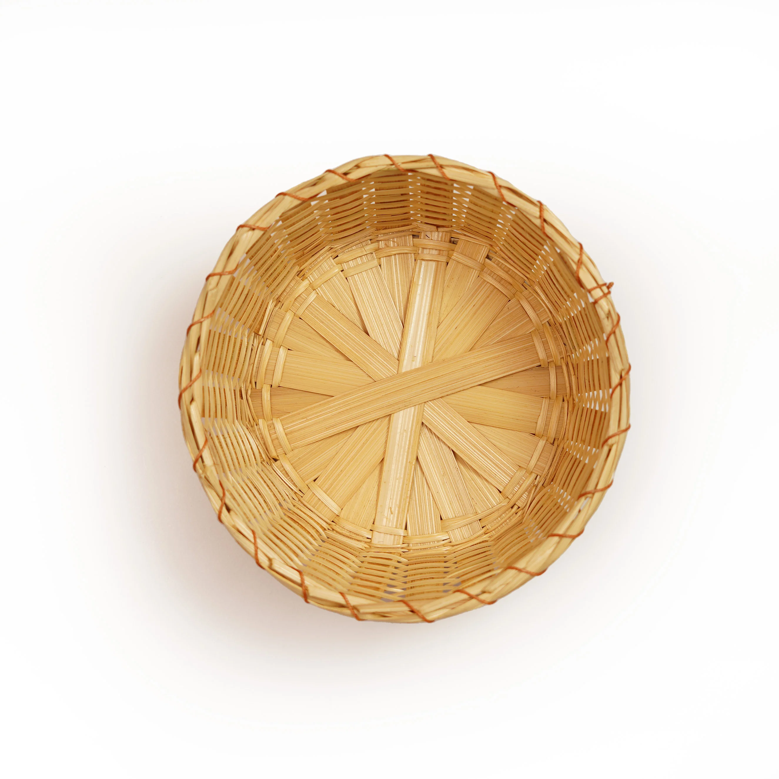 Bamboo Round Box with Lid - Thumbnail 3